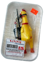 Load image into Gallery viewer, KLUCKIE RUBBER CHICKEN KEYCHAIN